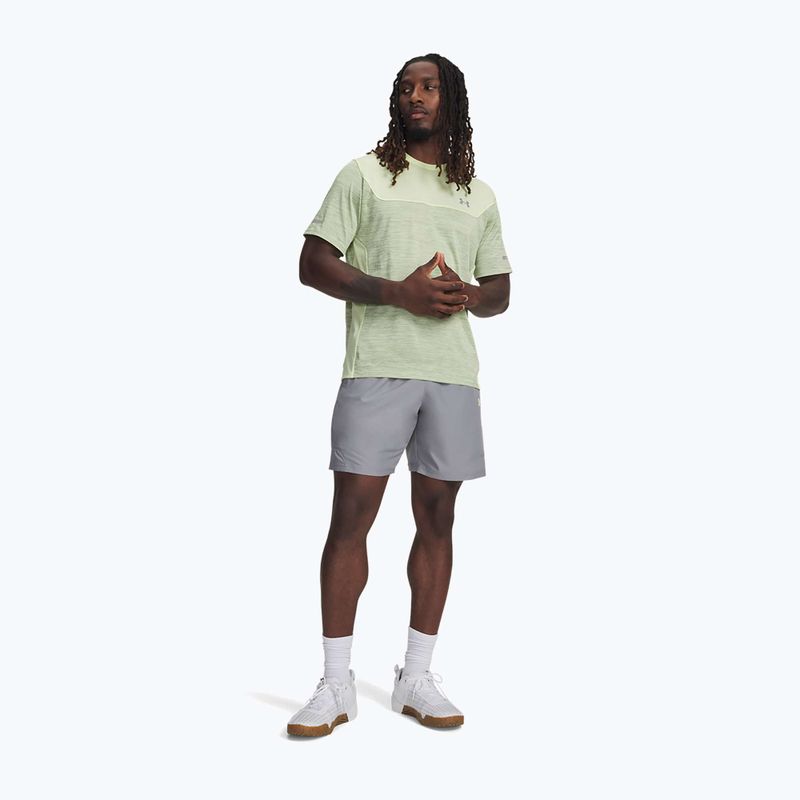 Шорти для тренувань чоловічі Under Armour Tech Utility steel/fade green 2