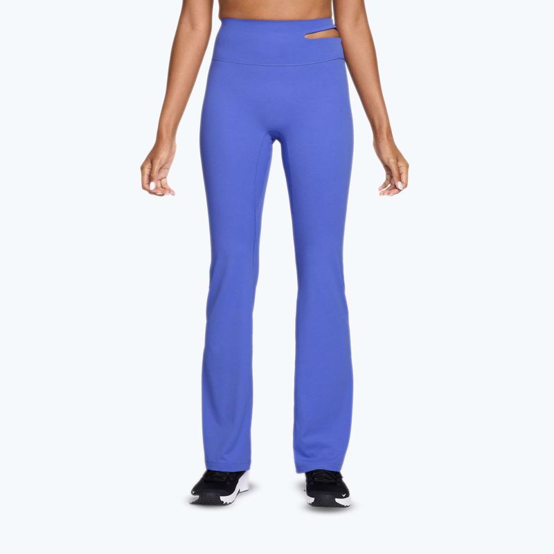 Штани для тренувань жіночі Nike Zenvy High-Waisted Flared sapphire/white