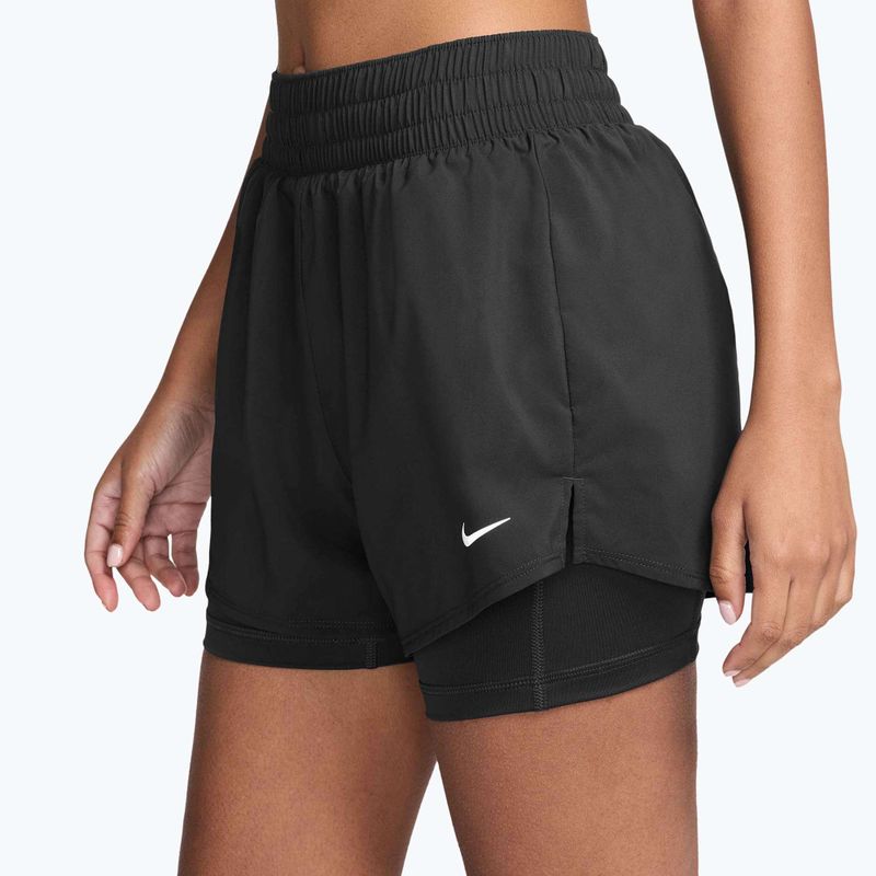Шорти жіночі Nike One Dri-Fit High-Waisted 3" 2In1 black/white 3