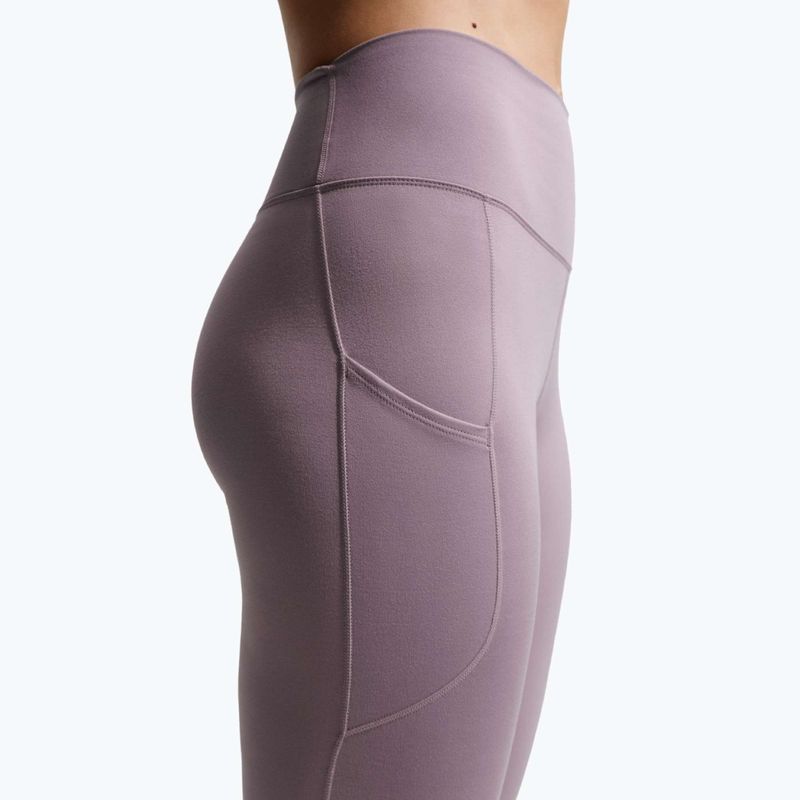 Легінси для тренувань жіночі Nike One High-Waisted 7/8 light violet ore/white 5