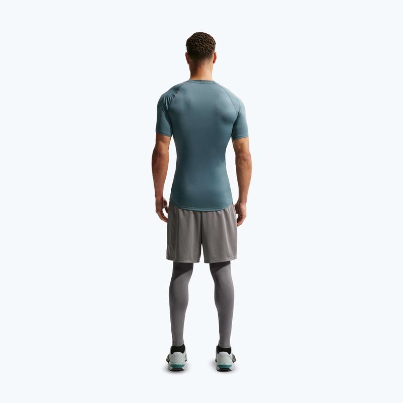 Футболка для тренувань чоловіча Nike Pro Dri-Fit Tight Fitness mineral slate/black 3