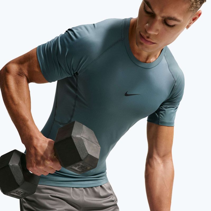 Футболка для тренувань чоловіча Nike Pro Dri-Fit Tight Fitness mineral slate/black 6
