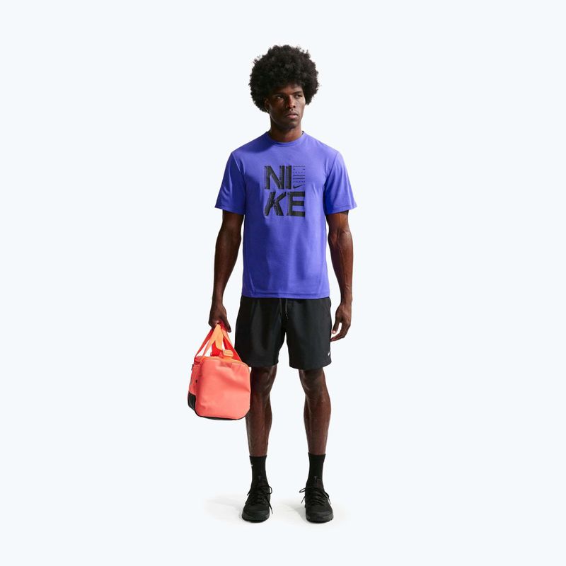 Футболка для тренувань чоловіча Nike Hyverse Dri-Fit Persian violet/black 2