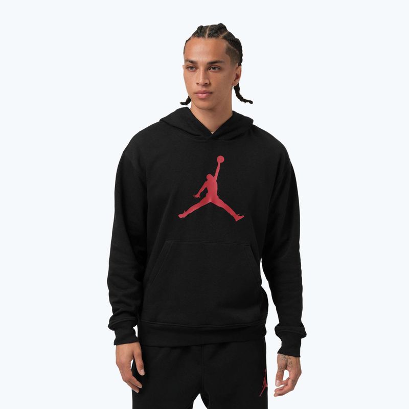 Чоловіча толстовка Jordan Pullover Hoodie black/gym red
