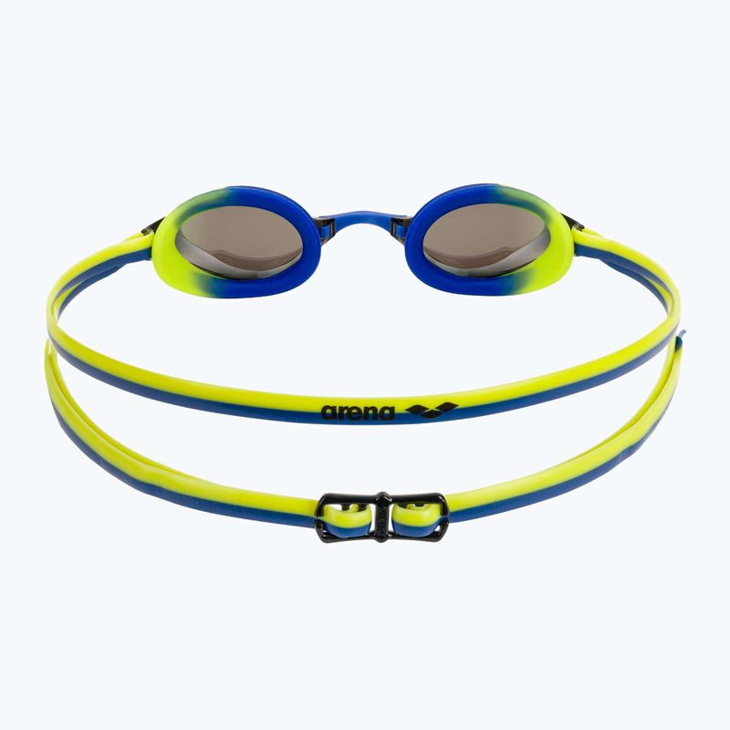 Окуляри для плавання дитячі arena Python Mirror Jr blue/blue/lime 4