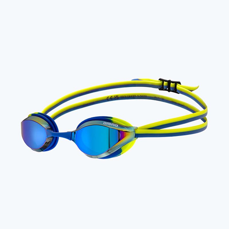 Окуляри для плавання дитячі arena Python Mirror Jr blue/blue/lime 5