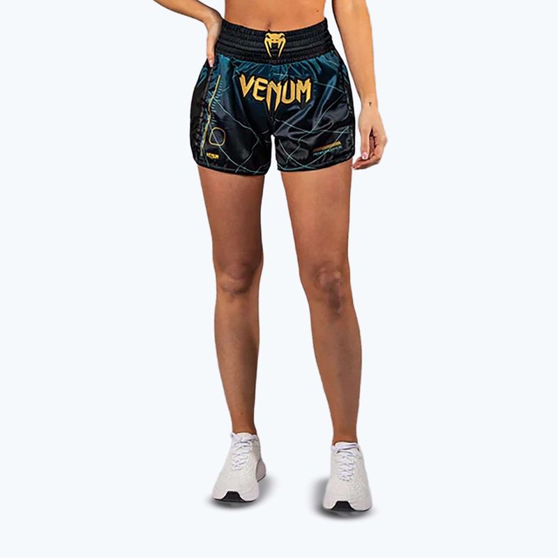 Шорти для тренувань чоловічі Venum Tactical XT Muay Thai black/forest green