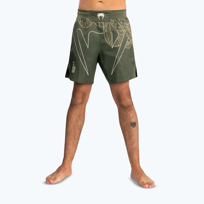 Шорти для тренувань чоловічі Venum Serpenti Fight khaki/bronze/ivory