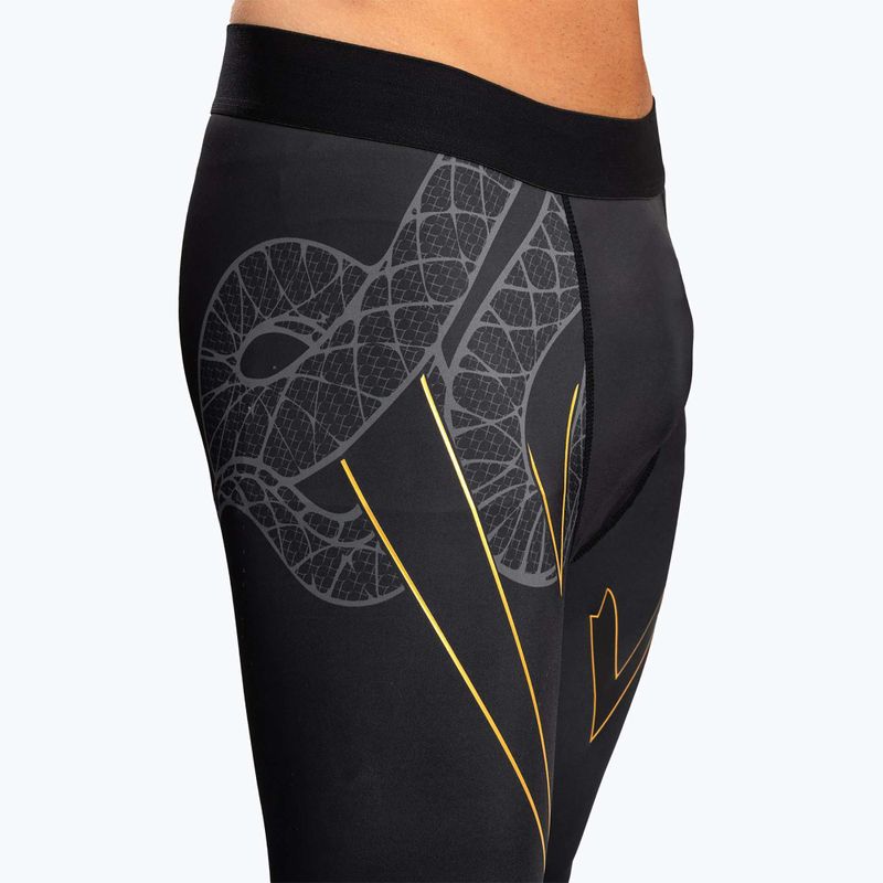 Легінси для тренувань чоловічі Venum Serpenti Spats black/silver/gold 5