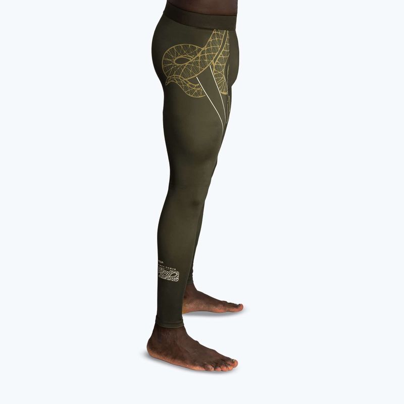 Легінси для тренувань чоловічі Venum Serpenti Spats khaki/bronze/ivory 5