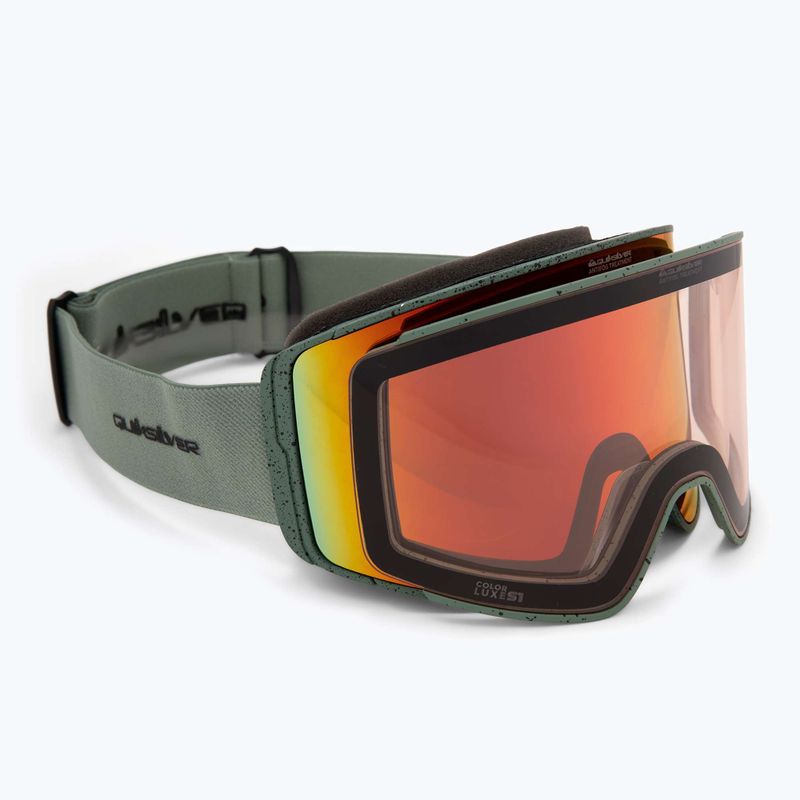 Окуляри для сноуборду чоловічі Quiksilver Storm MG dark ivy/clux мл red
