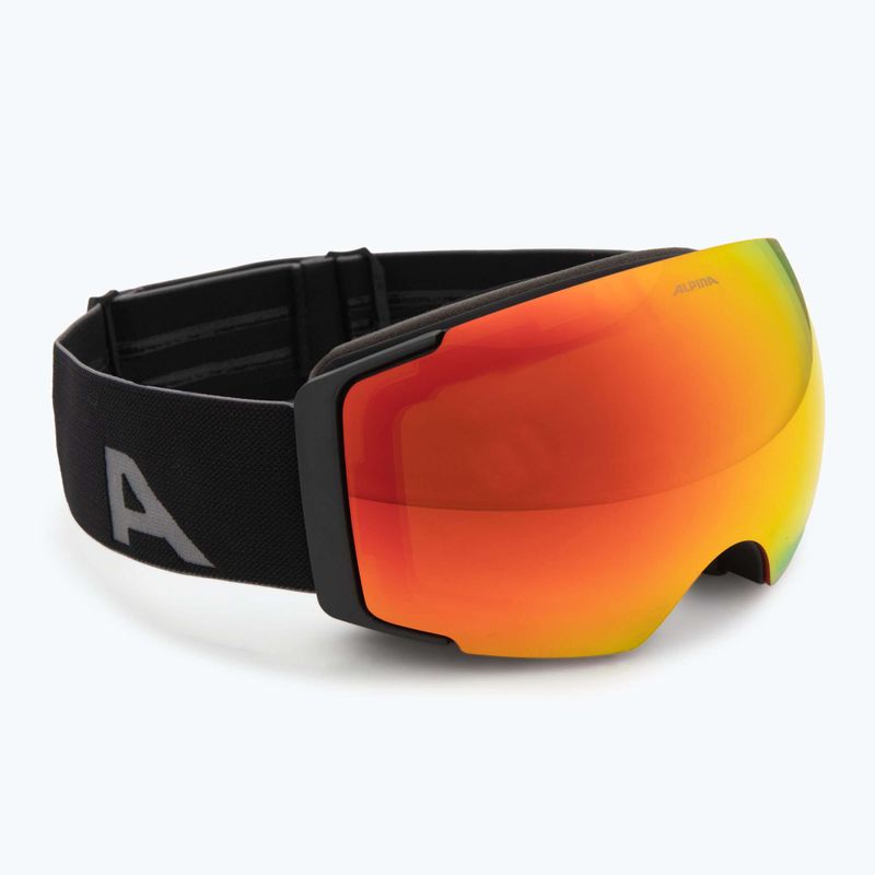 Окуляри гірськолижні Alpina Falera Mag Q-Lite black matt/red/pink 2