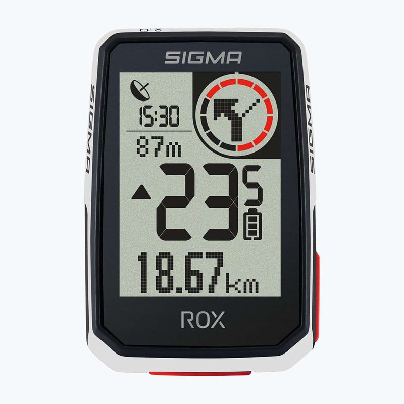 Велокомп'ютер Sigma ROX 2.0 Top Mount білий 1053 4