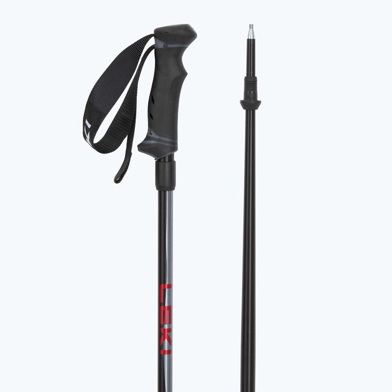 Палиці гірськолижні LEKI Hot Shot anodized black/eloxal gray/eloxal red 3
