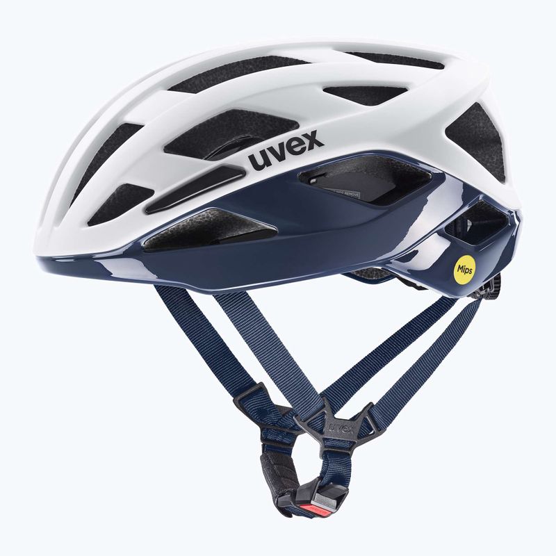 Шолом велосипедний UVEX I-Volute Mips white/dusk blue matt