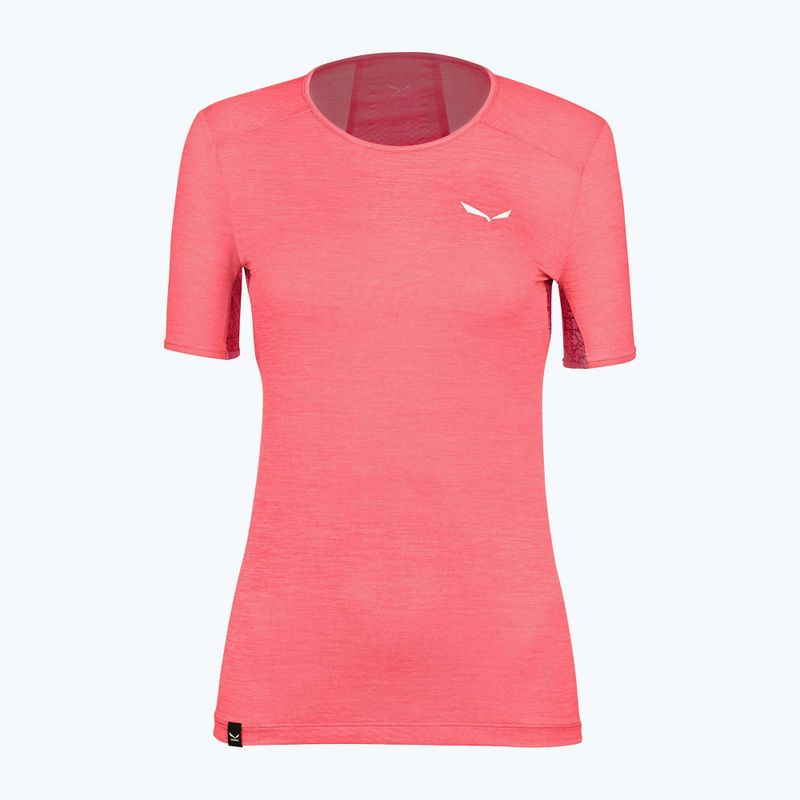 Футболка трекінгова жіноча Salewa Puez Graphic 2 Dry рожева 00-0000027400
