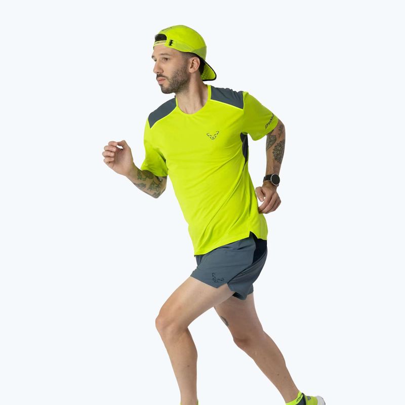 Футболка для бігу чоловіча DYNAFIT Sky ultra yellow 2