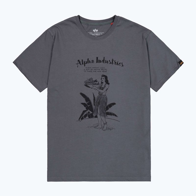 Футболка чоловіча Alpha Industries Hawaii vintage grey 7