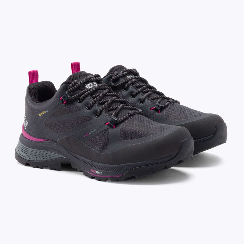 Черевики для трекінгу жіночі Jack Wolfskin Force Striker Texapore чорні 4038891_6381 5