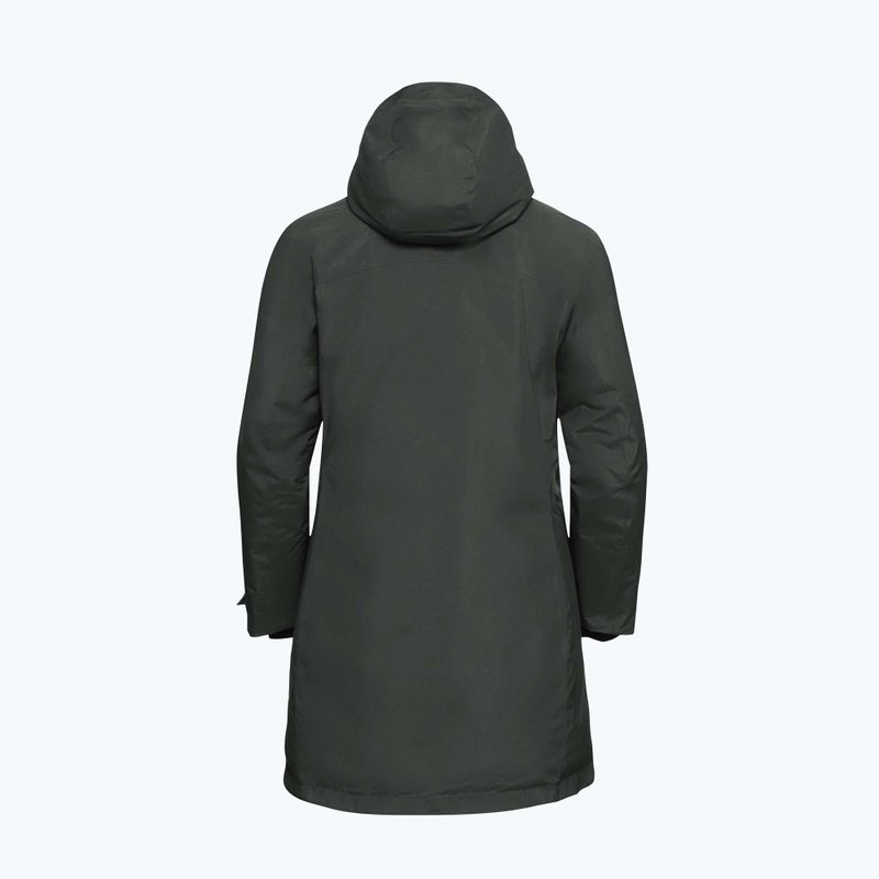 Пуховик жіночий Jack Wolfskin Icecape 2L Down Ins Rds slate green 8