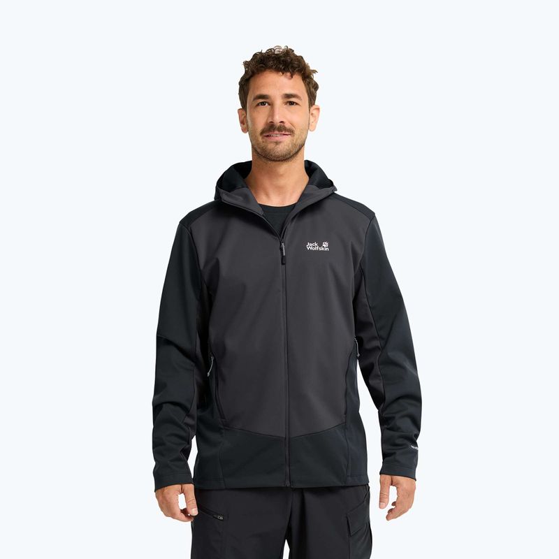 Куртка софтшелл чоловіча Jack Wolfskin Skyvail phantom