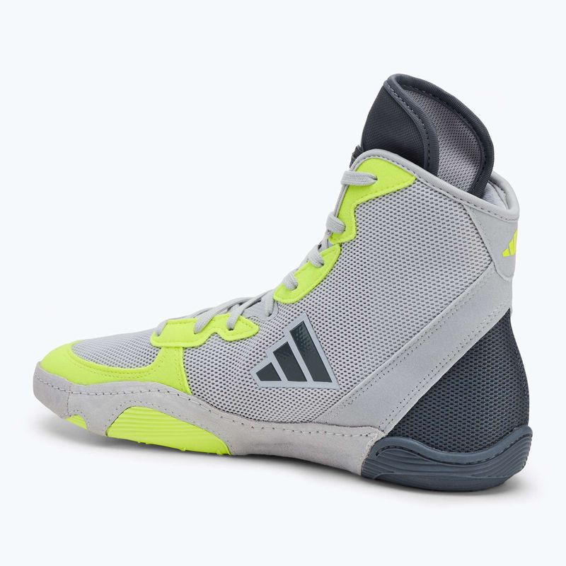 Кросівки боксерські чоловічі adidas Adizero team light grey/ team onix/ team sollar yellow 2 3