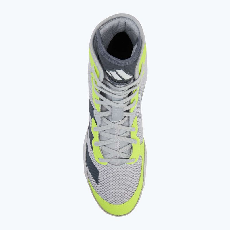 Кросівки боксерські чоловічі adidas Adizero team light grey/ team onix/ team sollar yellow 2 5
