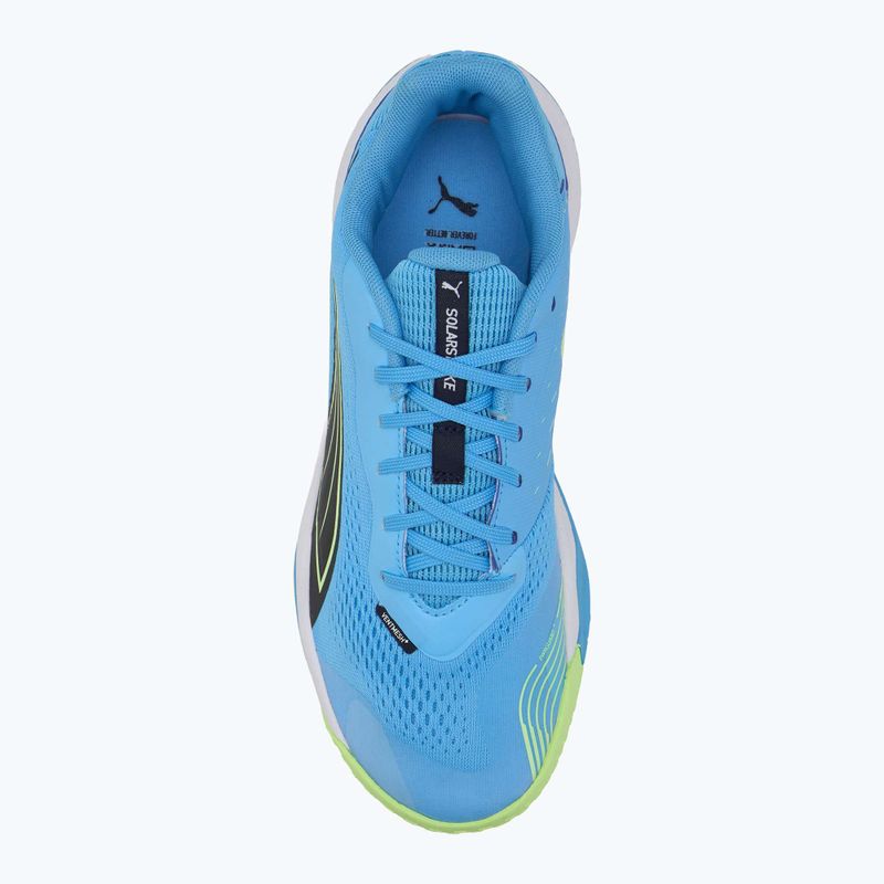 Кросівки спортивні для приміщень чоловічі PUMA Solarstrike III luminous blue/club navy/fizzy apple 5