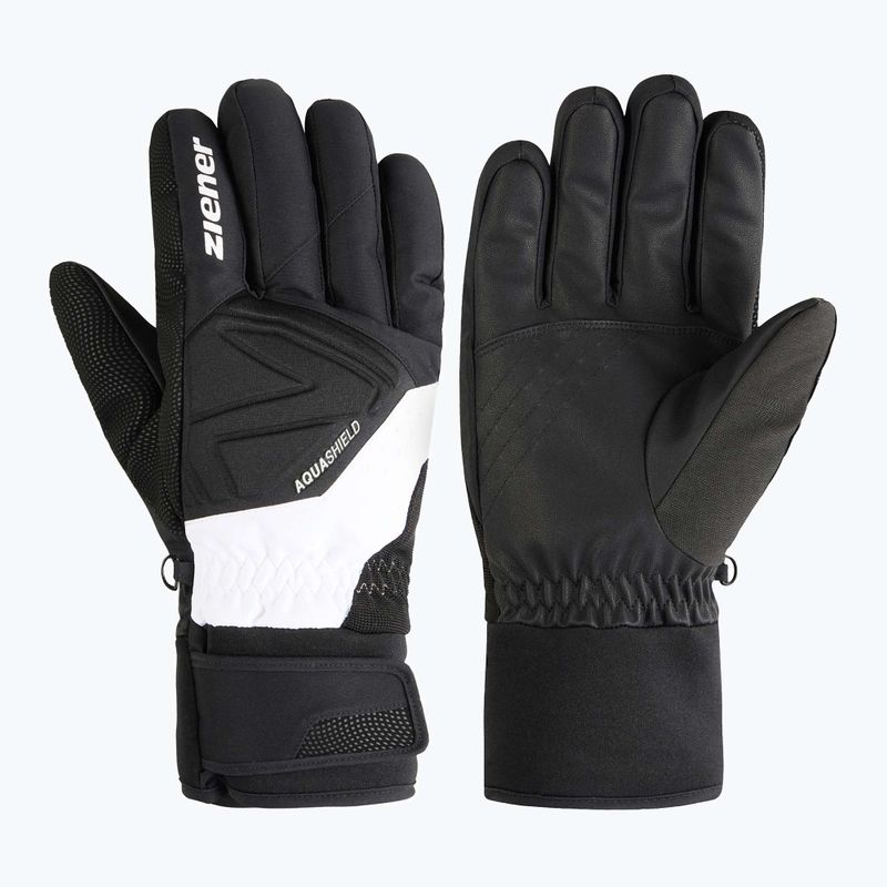 Рукавиці гірськолижні чоловічі ZIENER Gatis Aquashield black/white
