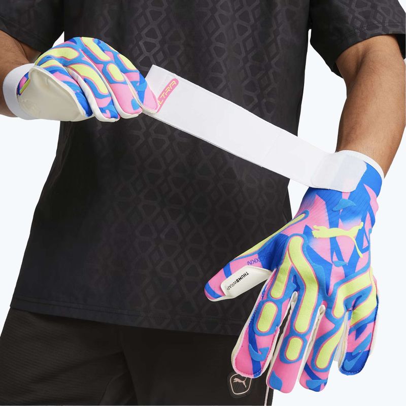 Рукавиці воротарські PUMA Ultra Ultimate Energy Hybrid ultra blue/yellow alert/luminous pink 5