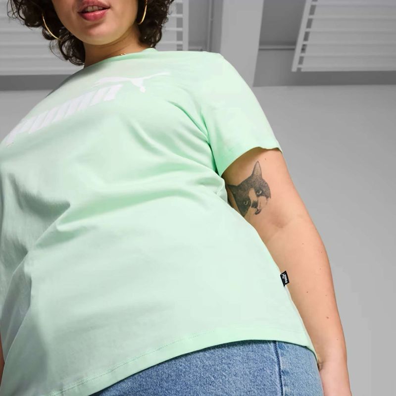 Футболка жіноча PUMA ESS Logo Tee fresh mint 5