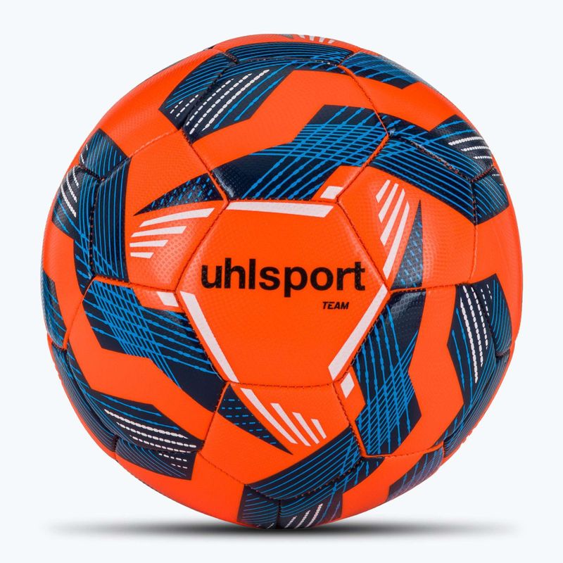 М'яч футбольний uhlsport Team fluo orange/navy/white розмір 5