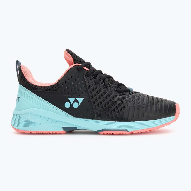 Кросівки для тенісу чоловічі YONEX Sonicage 3 CL black/sky blue 2