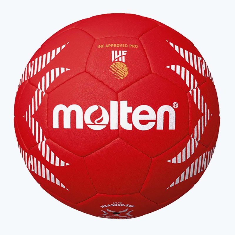 М'яч гандбольний Molten H2A5000-S4F IHF OFFICIAL BALL PARIS 2024 red розмір 2 2