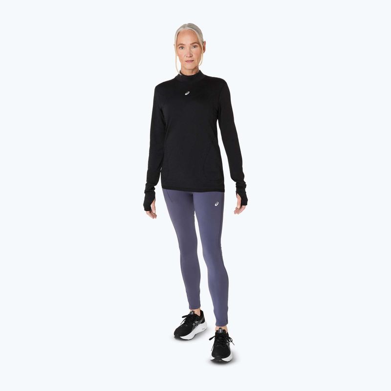 Лонгслів для бігу жіночий ASICS Road Winter Seamless performance black 2