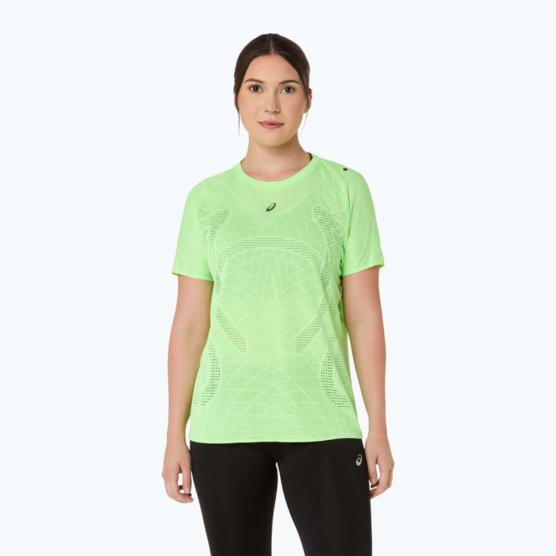 Жіноча бігова футболка ASICS Metarun SS Top illuminate green