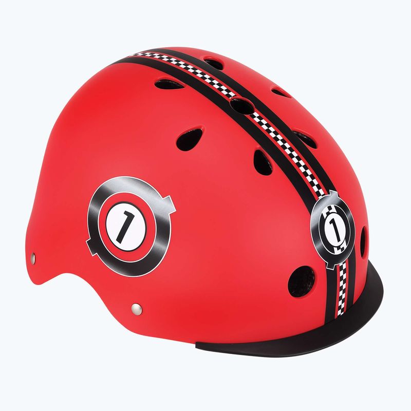 Шолом дитячий Globber Elite Lights new red racing
