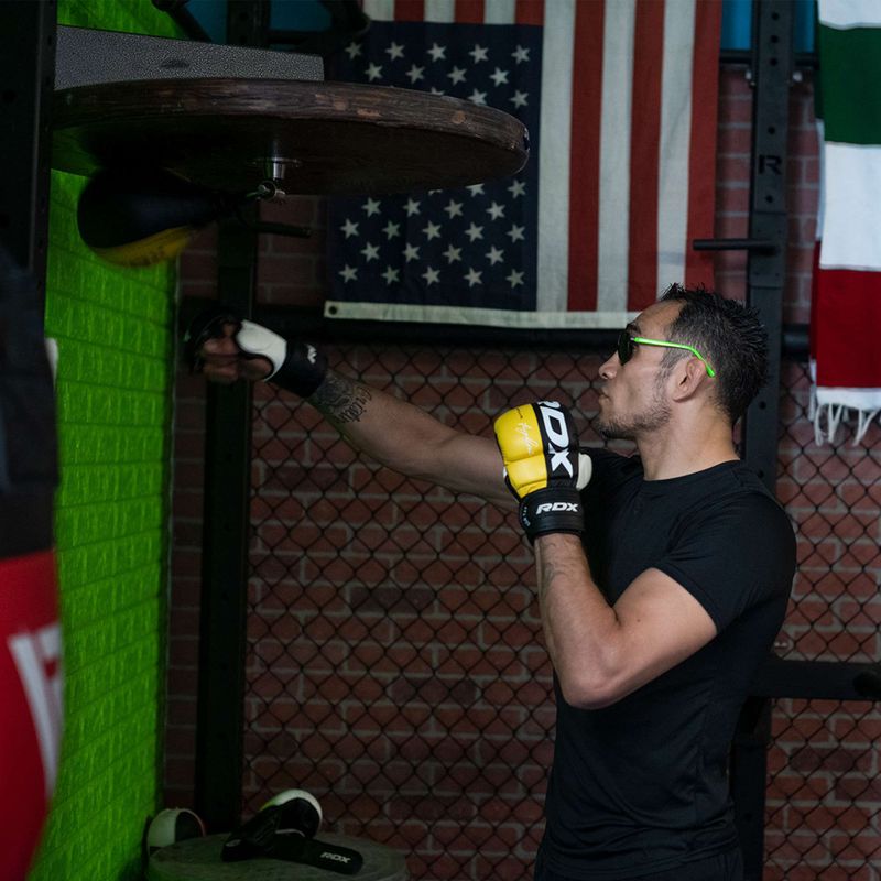 Рукавиці грепплінгові RDX Grappling Glove REX T6 Plus yellow 10