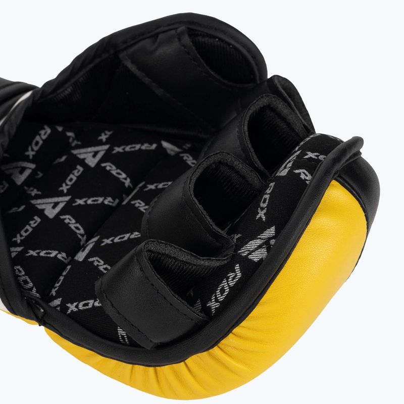 Рукавиці грепплінгові RDX Grappling Glove REX T6 Plus yellow 6