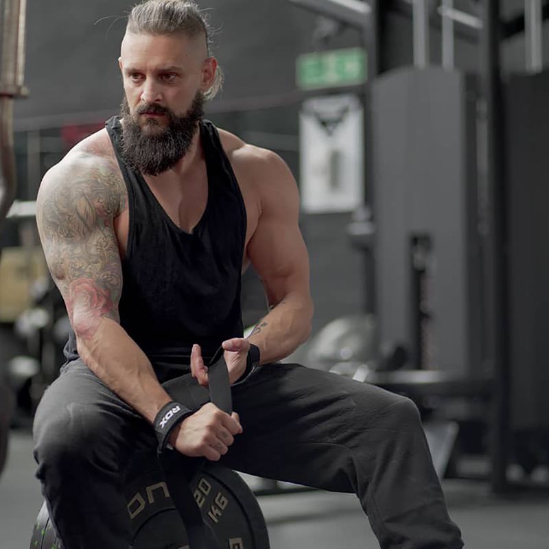 Ремінці для важкої атлетики RDX Single Strap чорні WAN-W1B+ 2