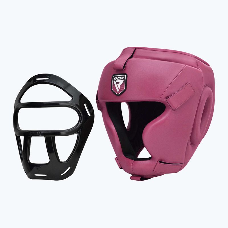 Шолом боксерський RDX Guard Grill T1 pink 4