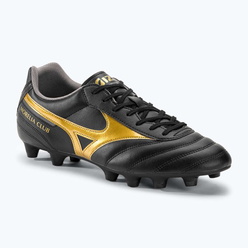 Чоловічі футбольні бутси Mizuno Morelia II Club MD чорні/золоті/темна тінь