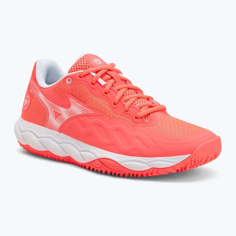 Кросівки тенісні жіночі Mizuno Wave Enforce Court CC W calypso coral/white/barely pink