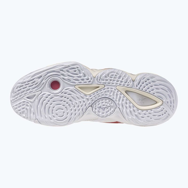 Кросівки волейбольні жіночі Mizuno Wave Momentum Elite Mid white/rose elegance/lava falls 2