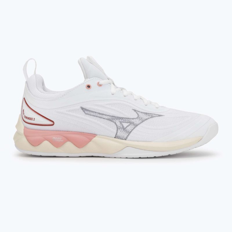 Кросівки волейбольні Mizuno Wave Luminous 3 white/rose elegance/lava falls 3