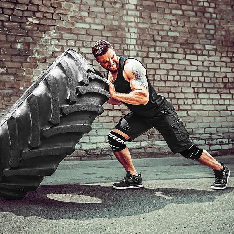 Пов'язки на коліно RDX Gym чорні WAH-K2B 8
