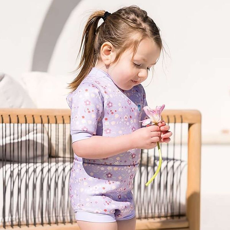 Гідрокостюм для плавання дитячий Splash About Happy Nappy lilac spring 3