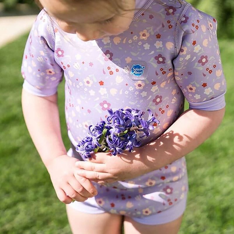 Гідрокостюм для плавання дитячий Splash About Happy Nappy lilac spring 4
