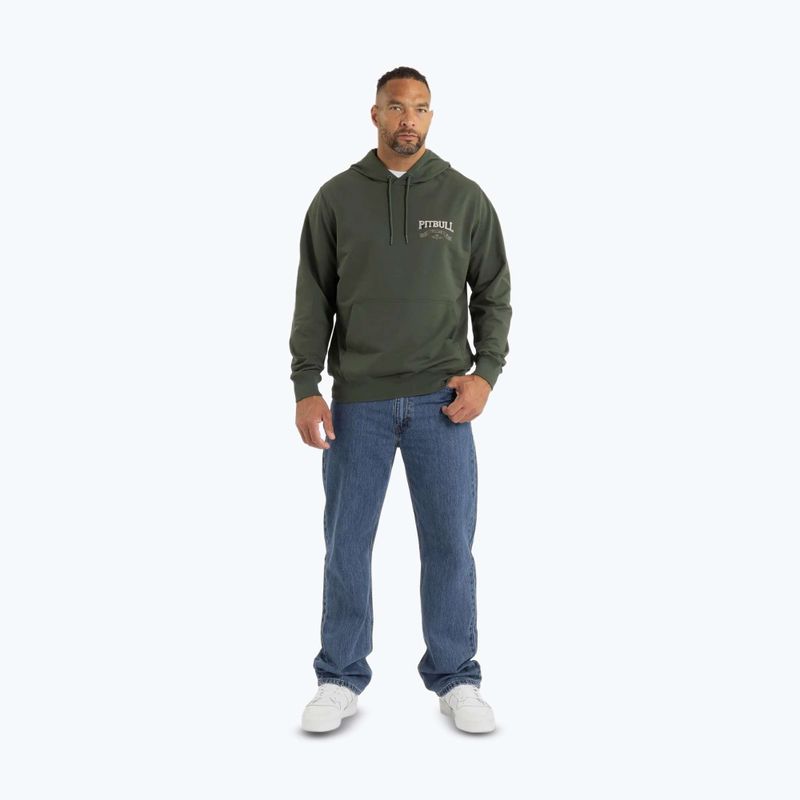 Кофта чоловіча Pitbull Troublemaker Hooded Sweatshirt old green 2