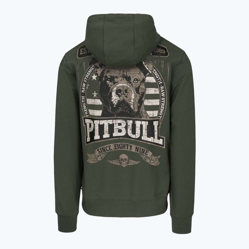 Кофта чоловіча Pitbull Troublemaker Hooded Sweatshirt old green 4
